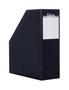 Magazine file, cardboard, 90 mm, VICTORIA OFFICE, black